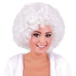Afroparyk Hvid