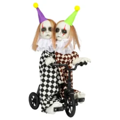 Animeret Siamesisk Klovn på Cykel Prop
