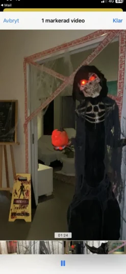 Animeret Skelet med Bevægeligt Hoved Prop