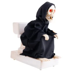 Animeret Skelet på Toilet Prop