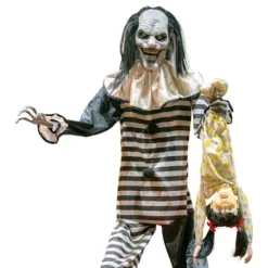 Animeret Zombie Klovn med Lyd & Lys Prop