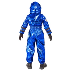 Astronaut Blå Metallic Børnekostume