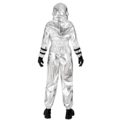 Astronaut Silver Metallic Dame Kostume