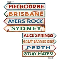 Australske Vejskilte Dekoration