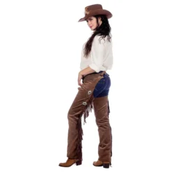 Autentiske Western Chaps Dame Brune