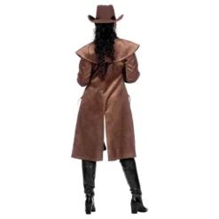Autentisk Western Frakke Dame Brun
