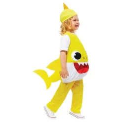 Baby Shark Gul Børnekostume