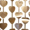 Backdrop Hjerter Mat Guld