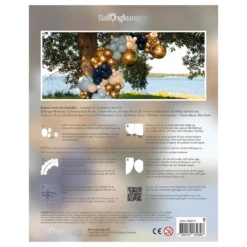 Ballonbue Blå/Guld/Beige