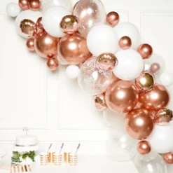 Ballonbue Roséguld/Hvid