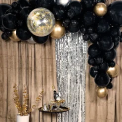 Ballonbue Sæt Sort/Guld