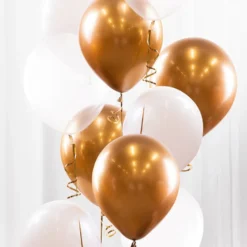 Ballonbuket Guld/Krom
