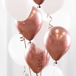 Ballonbuket Roseguld/Krom