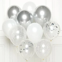 Ballonbuket Sølv