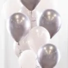Ballonbuket Sølv/Krom