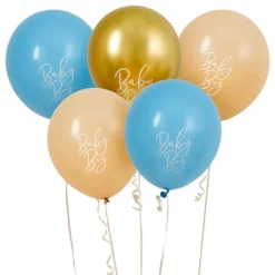 Balloner Baby Boy Guld/Blå