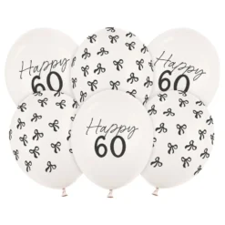 Balloner Happy 60 med Rosetter