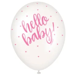 Balloner Hello Baby Lyserød