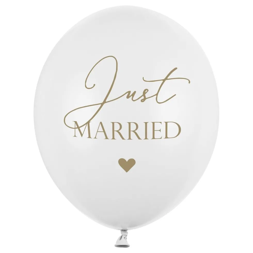 Balloner Just Married Pure White