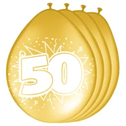 Balloner 50-års Jubilæum Guld