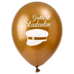 Balloner Tillykke til Studenten Guld