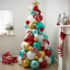 Ballonfigur Juletræ Rød/Grøn
