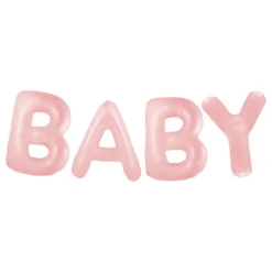 Ballongguirlande Baby Pastellyserød