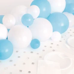 Ballonguirlande Bord Blå/Hvid