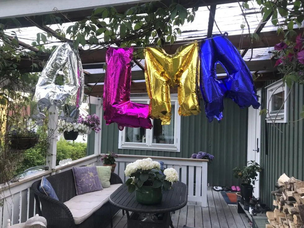Ballonguirlande Folie Navn