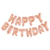 Ballonguirlande Happy Birthday Roséguld