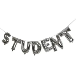 Ballonguirlande Student Sølv Metallic