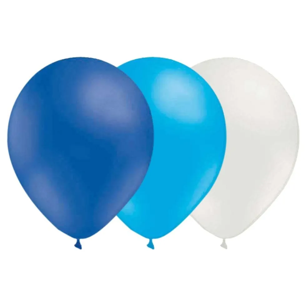 Ballonkombi Blå-Lyseblå-Hvid