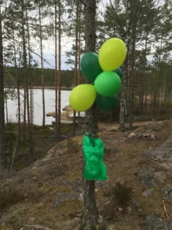 Ballonkombi Grøn-Limegrøn-Mørkegrøn