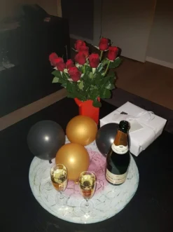 Ballonkombi Guld/Sort