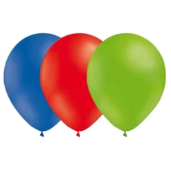 Ballonkombi Rød/Limegrøn/Blå