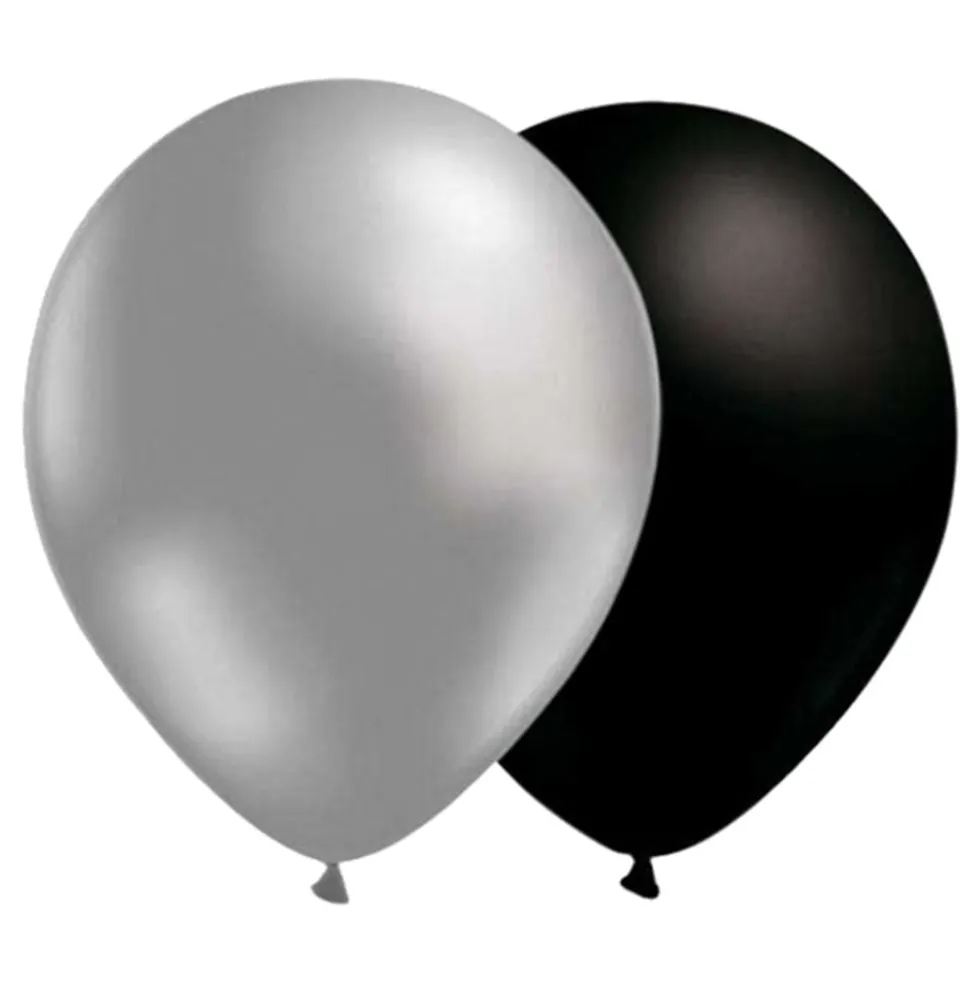 Ballonkombi Sølv/Sort