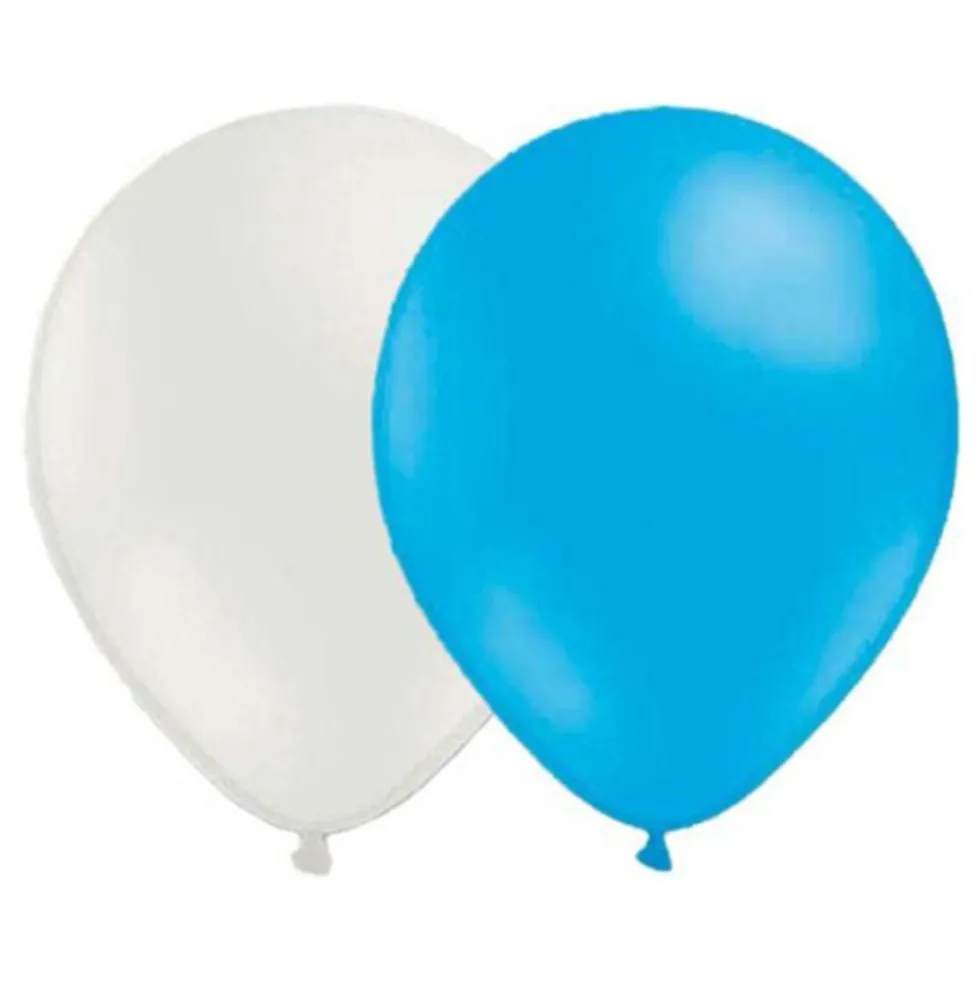 Ballonkombo Lyseblå/Hvid