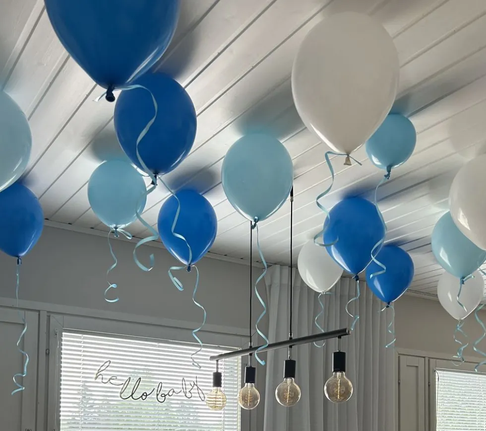 Ballonsæt Loft Babyblå