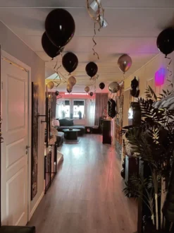 Ballonsæt Loft Sort/Guld