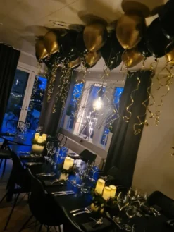 Ballonsæt Loft Sort/Guld