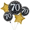 Ballonsæt Sort/Guld 70 år