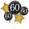 Ballonsæt Sort/Guld 60 år