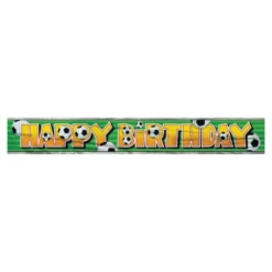 Banderole Fodbold Happy Birthday