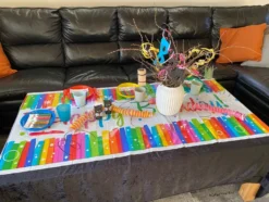 Banderole Happy Birthday Regnbue