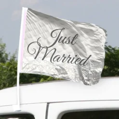 Bilflag Just Married