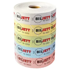 Billetter på Rulle