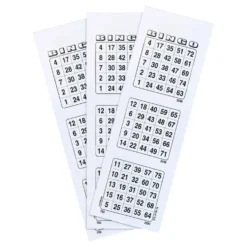 Bingoplader Hvid