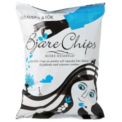 Bjäre Chips Creme Fraiche & Løg