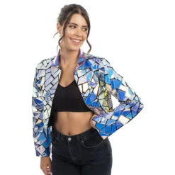 Blazer Holografisk Dame