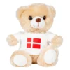 Blød Bamse med Dansk Flag